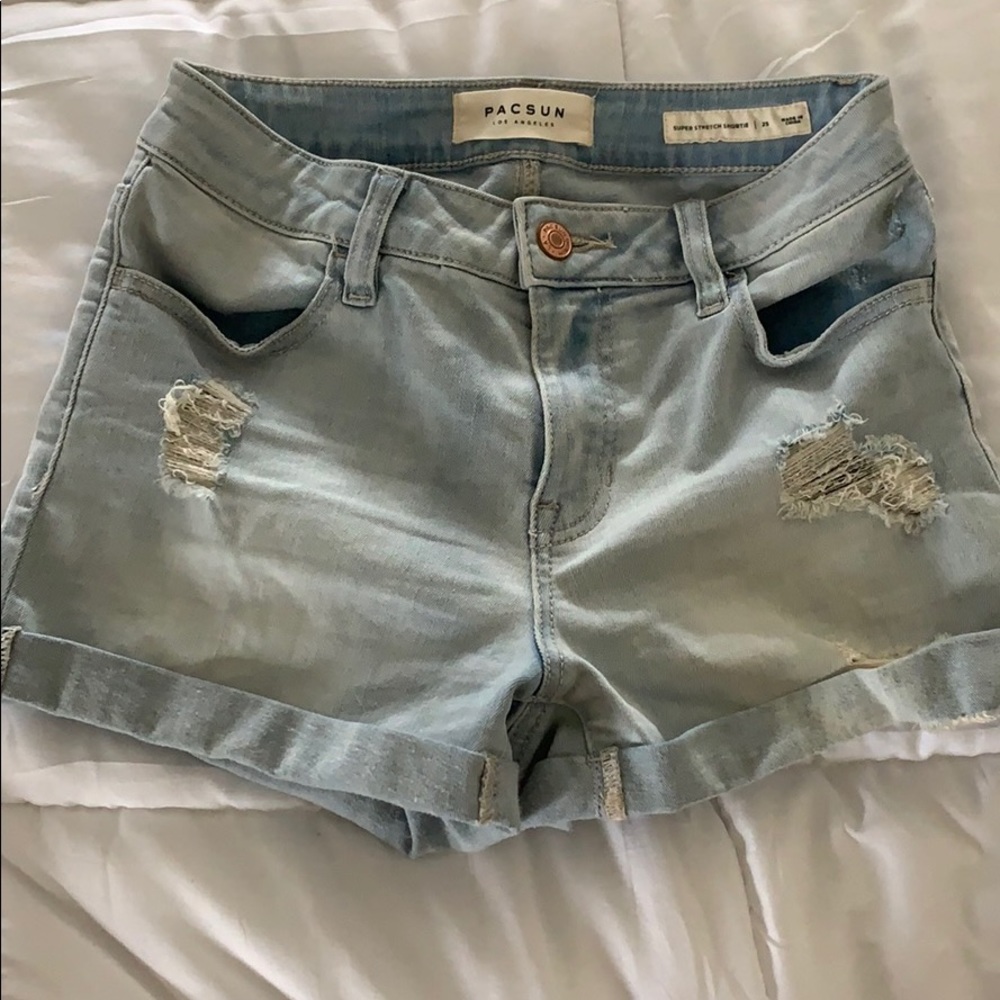 PacSun Super Stretch Shortie Jean Shorts
